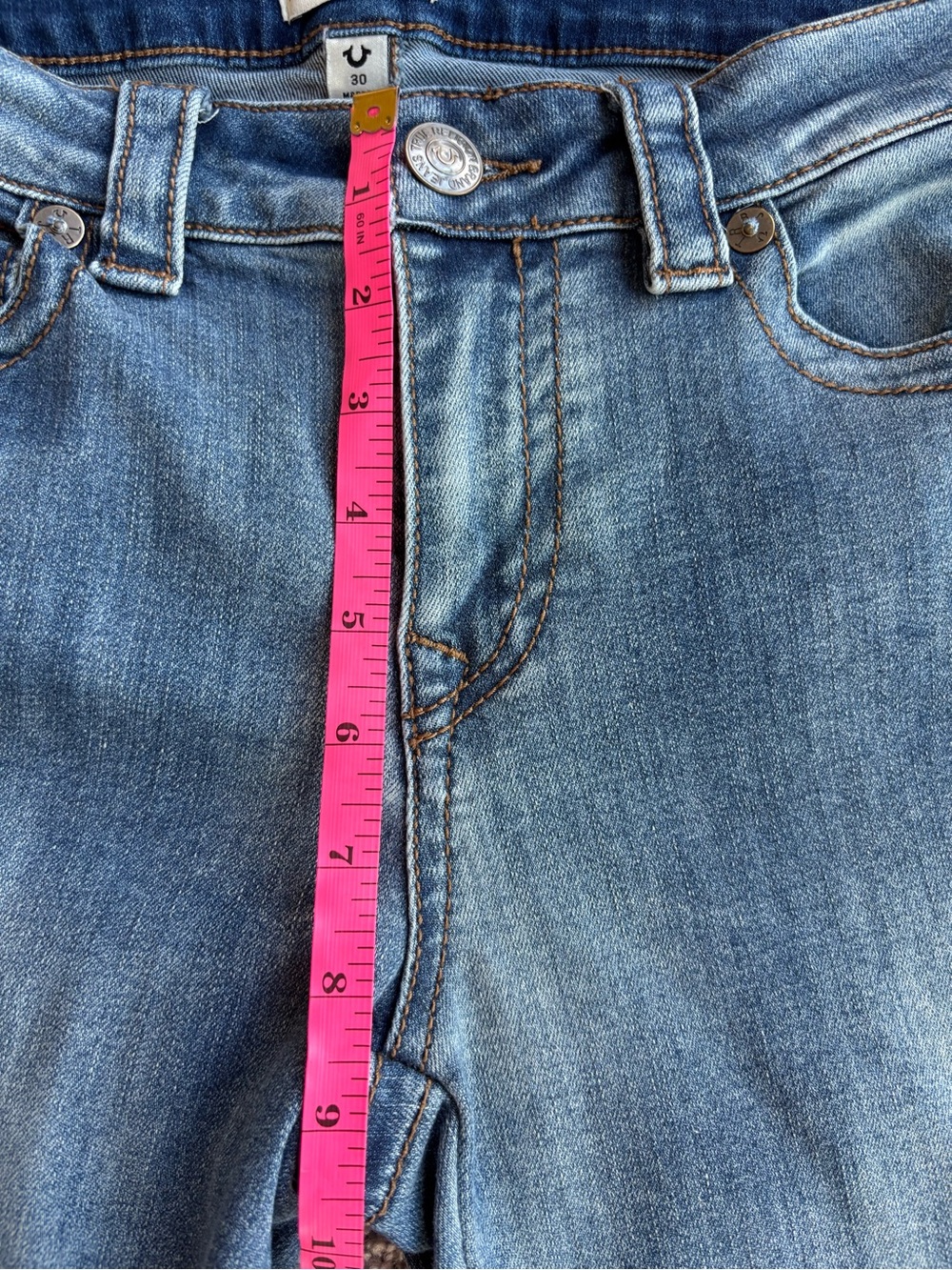 True Religion Becca Cargo Bootcut Jeans 30 Low Rise Y2K Rare Style - Picture 14 of 16